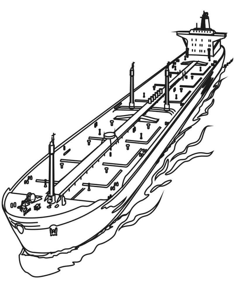 Navire Cargo Incroyable coloring page