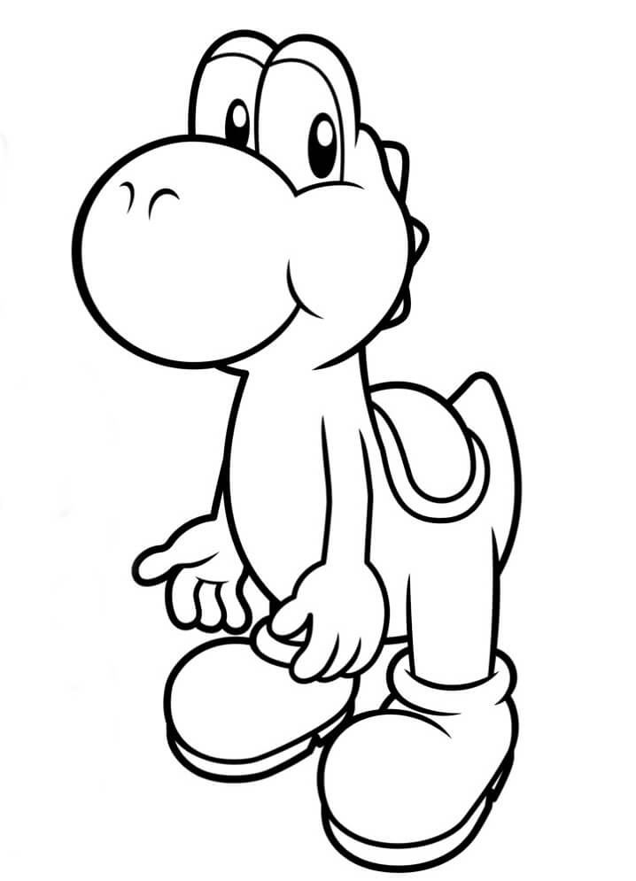 Nintendo Yoshi coloring page
