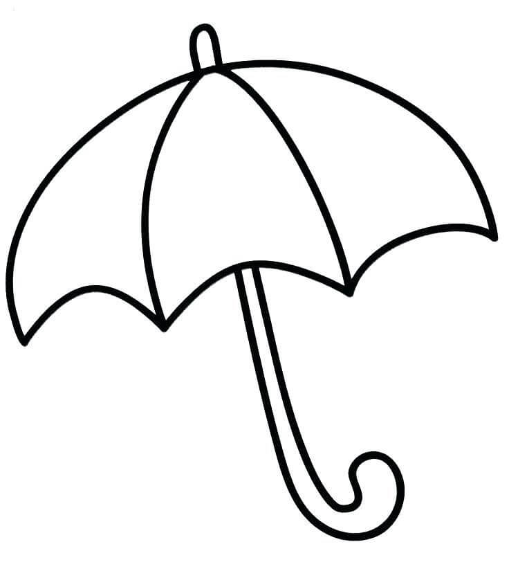 Parapluie de Base coloring page
