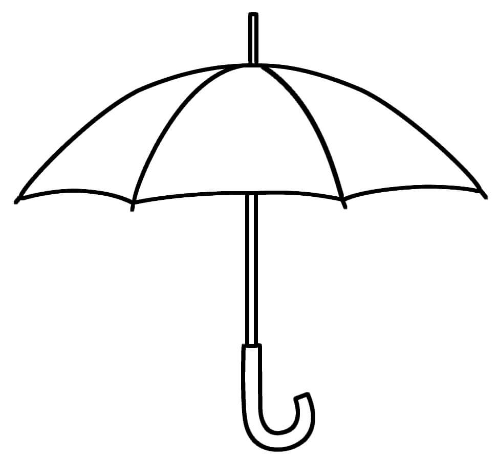 Coloriage Parapluie Normal