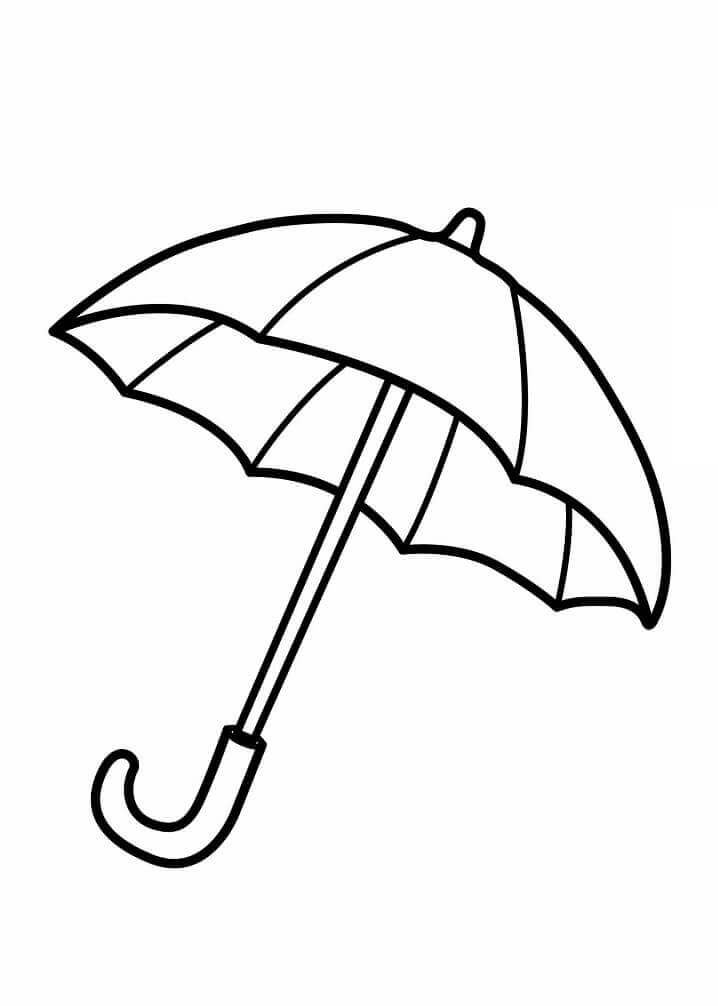 Parapluie Parfait coloring page