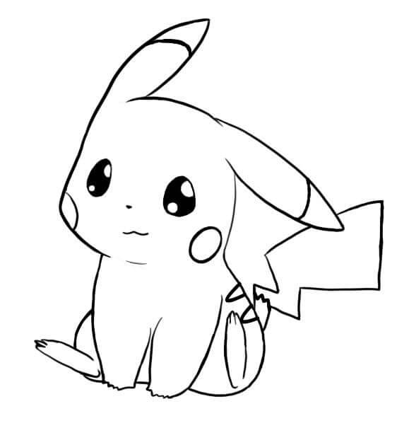 Pikachu est Mignon coloring page