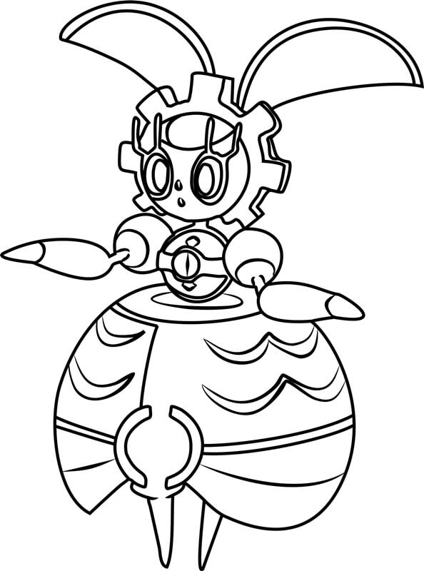 Pokemon Magearna coloring page