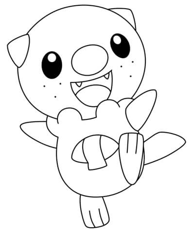 Pokemon Moustillon coloring page