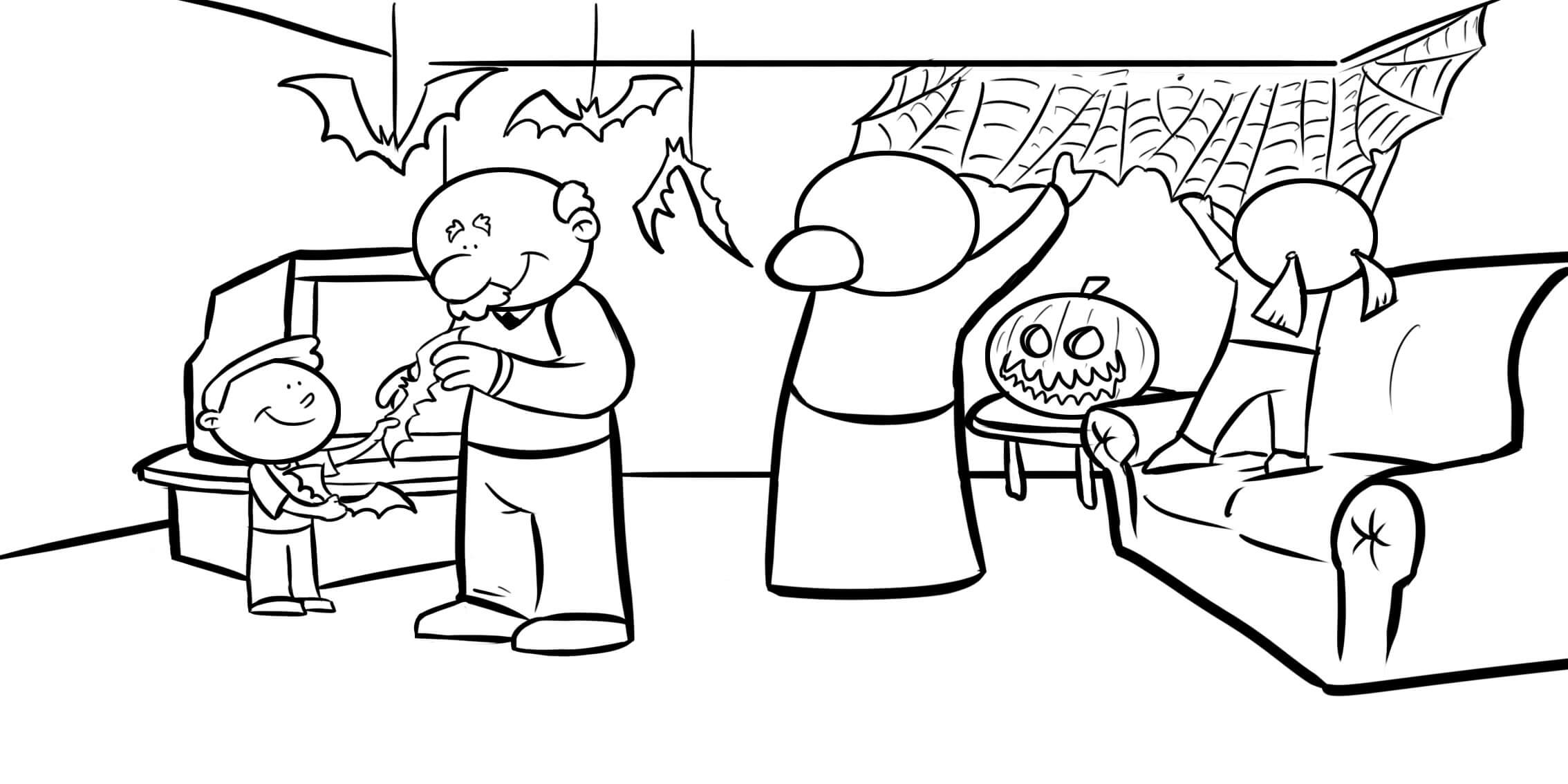 Prêt Pour Halloween coloring page