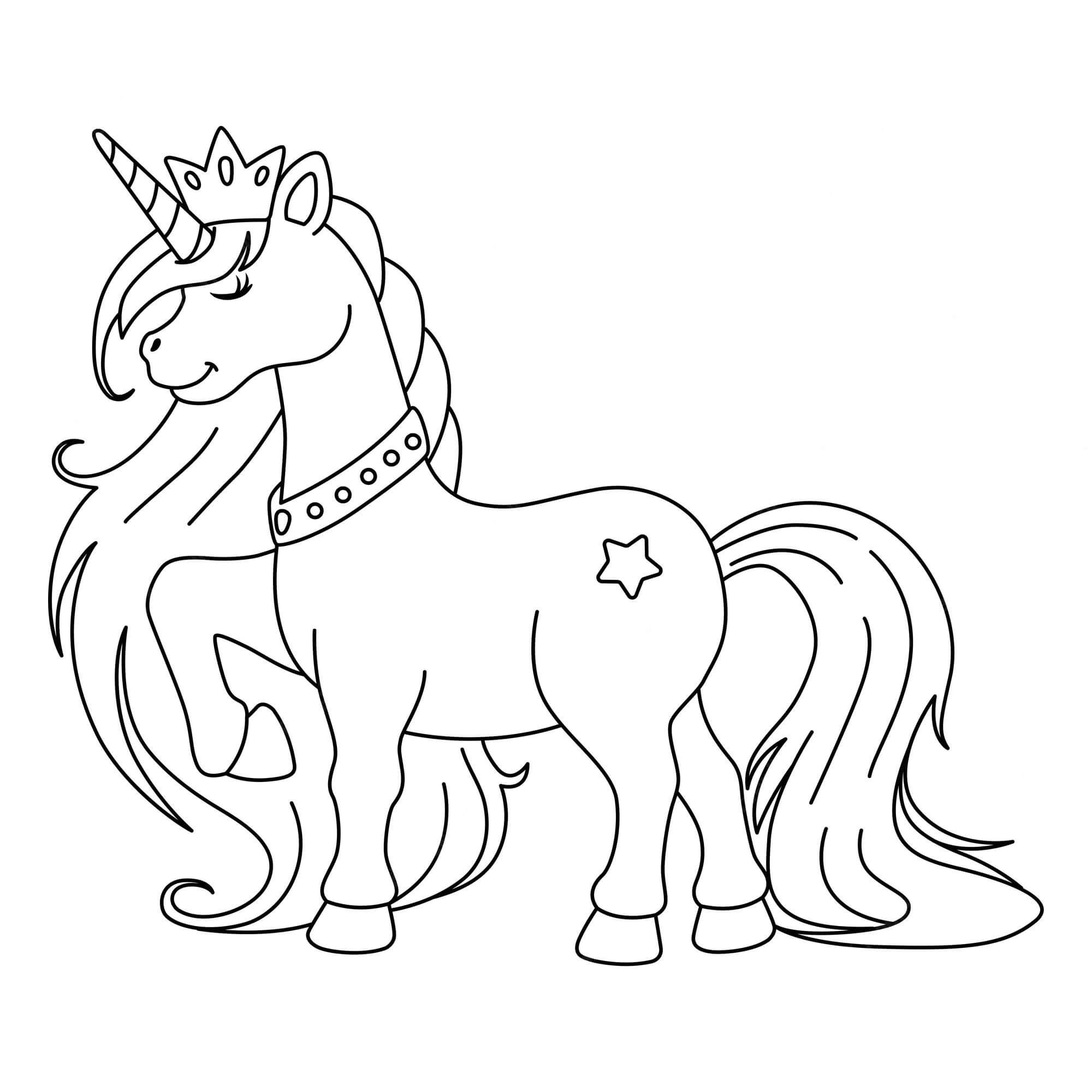 Coloriage Princesse Licorne T l charger Et Imprimer Gratuit Sur 