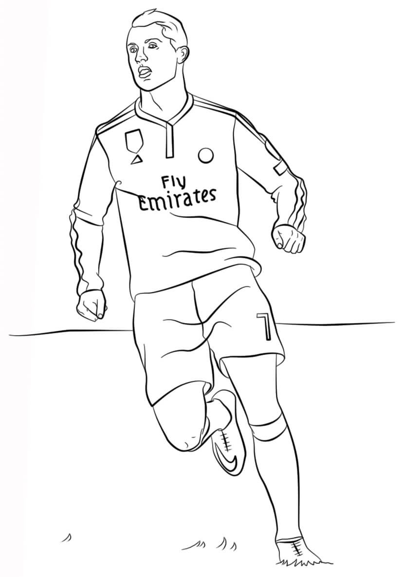 Ronaldo coloring page