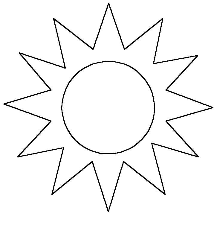 Soleil de Base coloring page