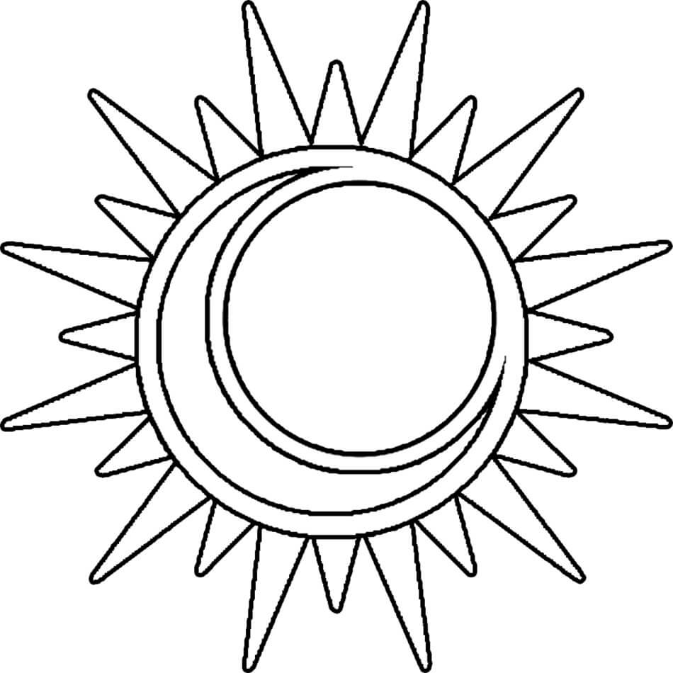 Soleil Incroyable coloring page