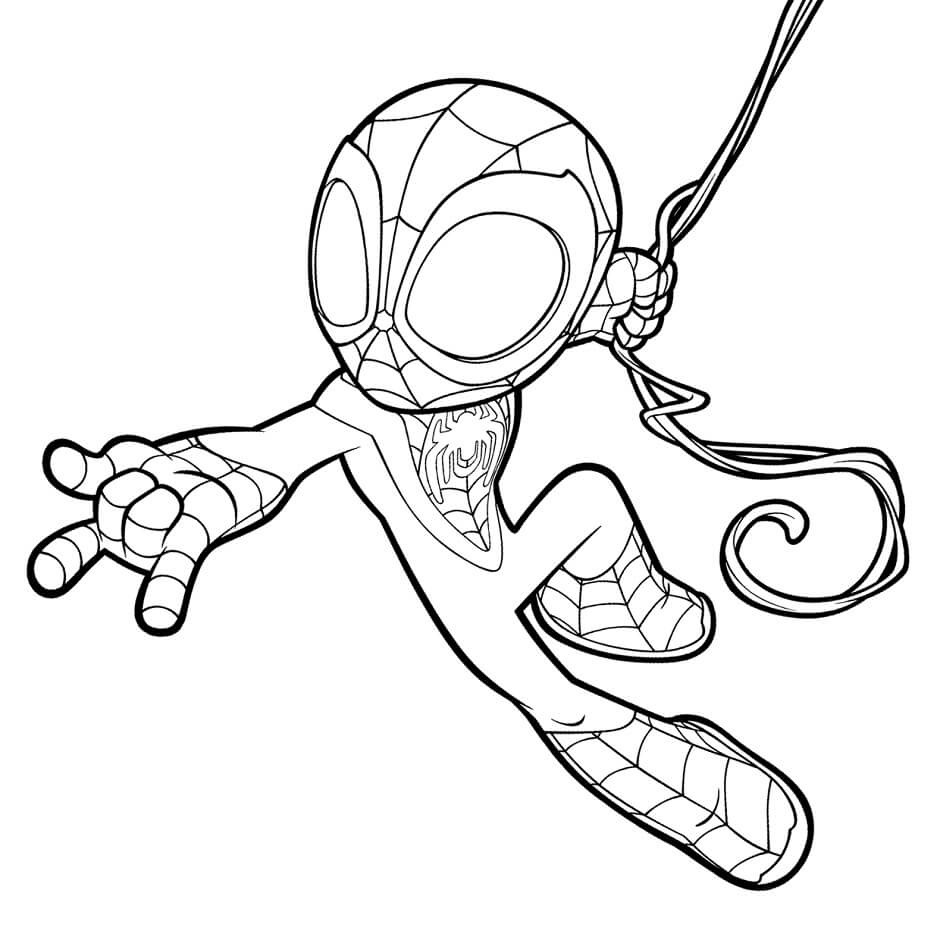Spiderman 10 coloring page