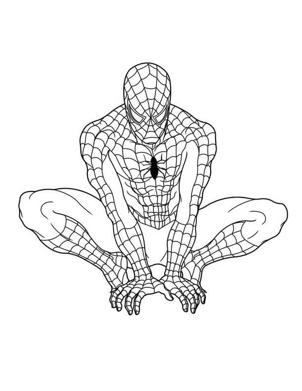 Spiderman 12 coloring page