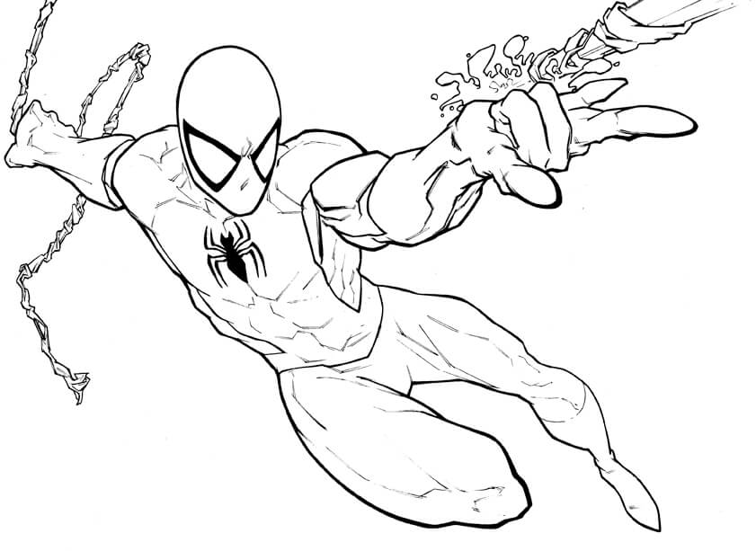 Coloriage Spiderman 14