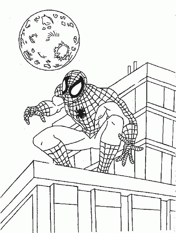 Spiderman 18 coloring page