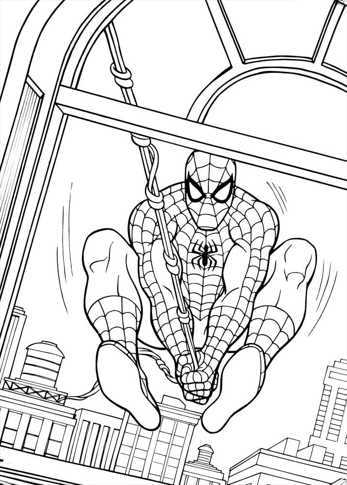 Spiderman 19 coloring page