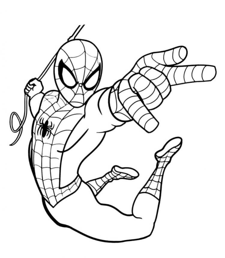 Coloriage Spiderman 2