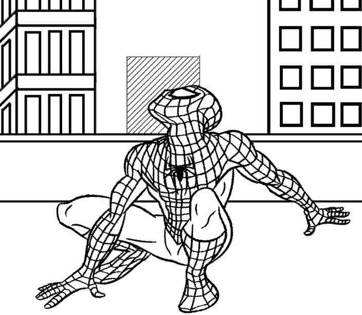 Spiderman 21 coloring page
