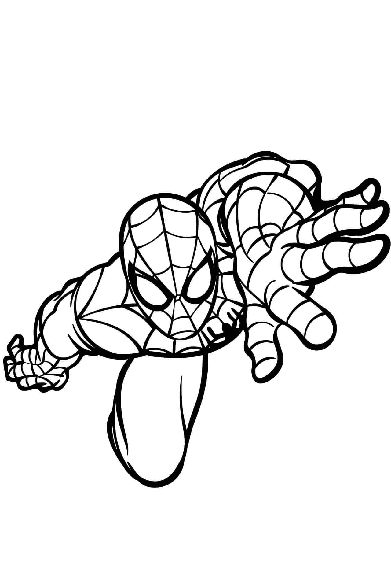 Spiderman 8 coloring page
