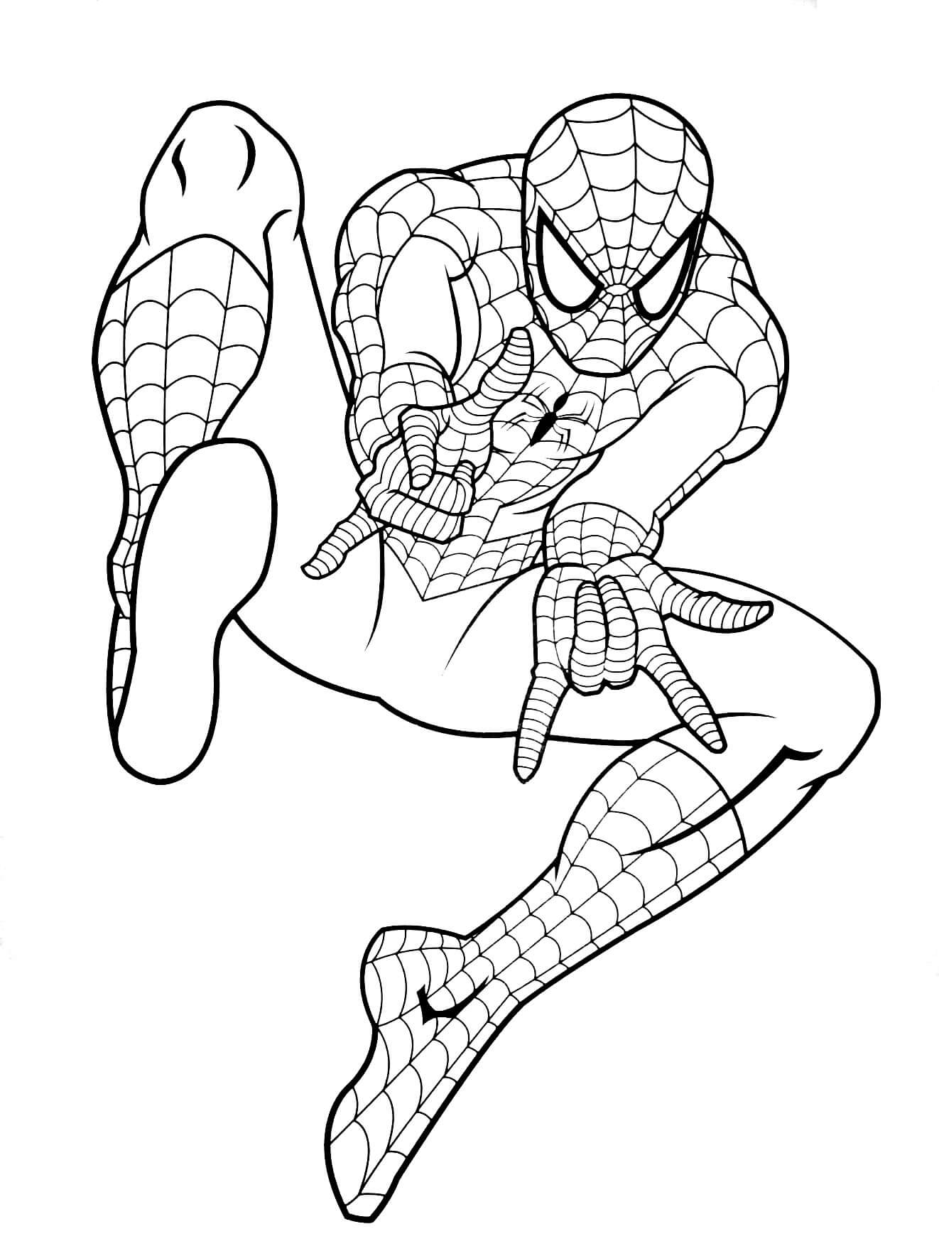 Spiderman 9 coloring page