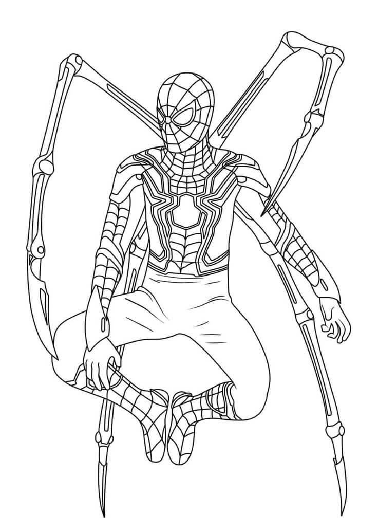 Spiderman de Fer coloring page