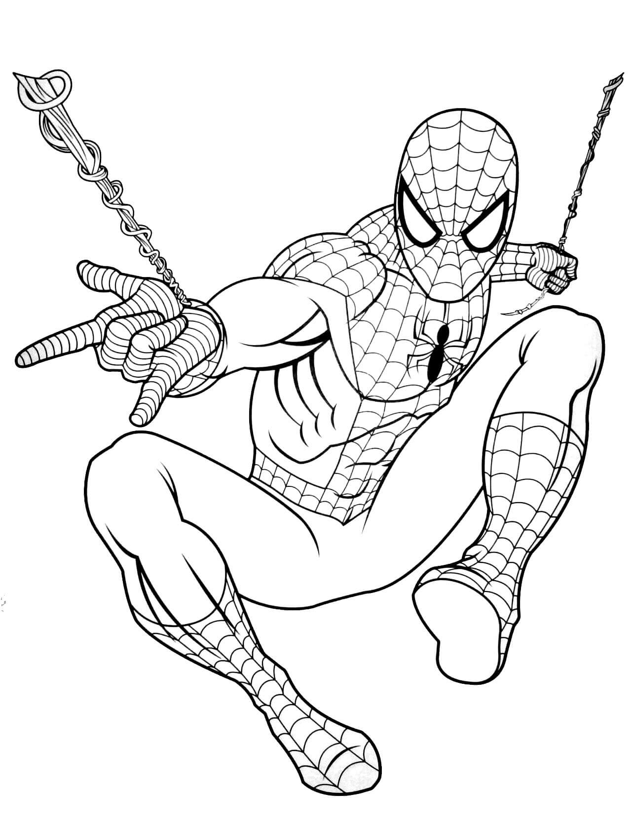 Coloriage Spiderman de Marvel