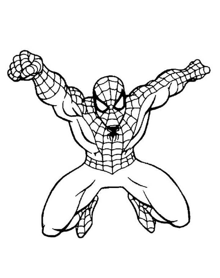Spiderman Incroyable coloring page
