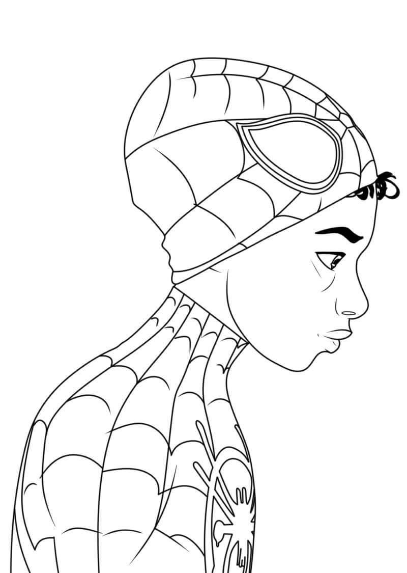 Spiderman Miles Morales coloring page