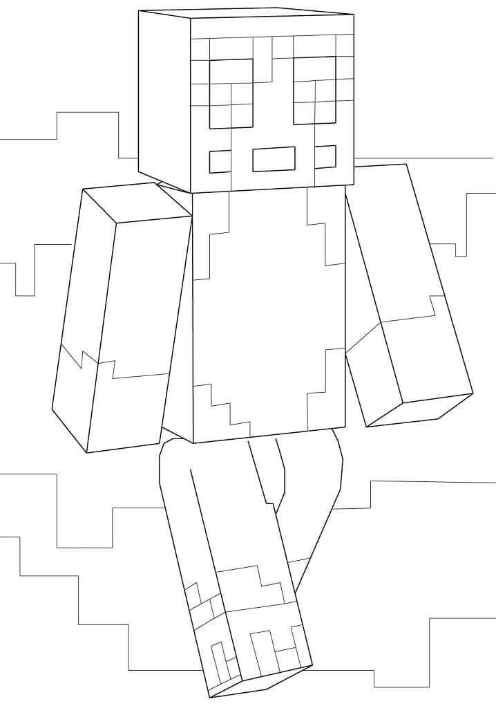 Stampy Minecraft coloring page