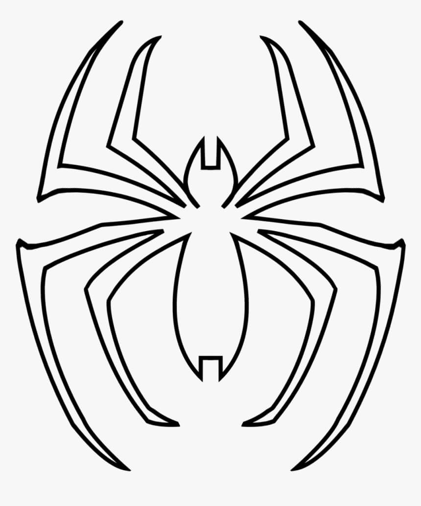 Coloriage Symbole de Spiderman