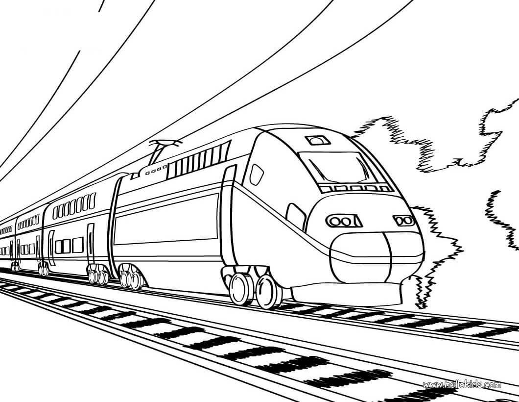 Train Pour Les Enfants coloring page