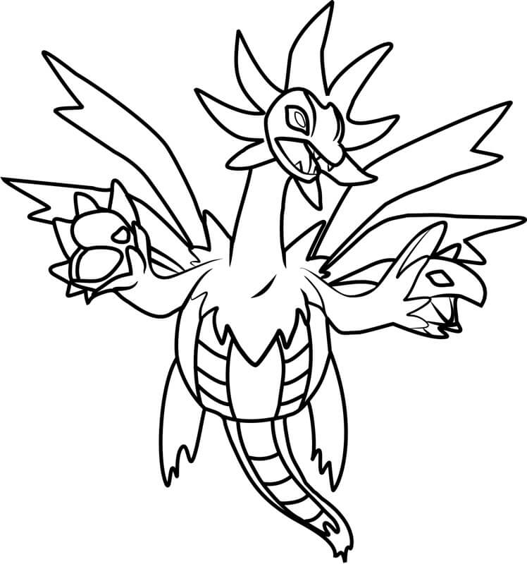 Trioxhydre Pokemon coloring page
