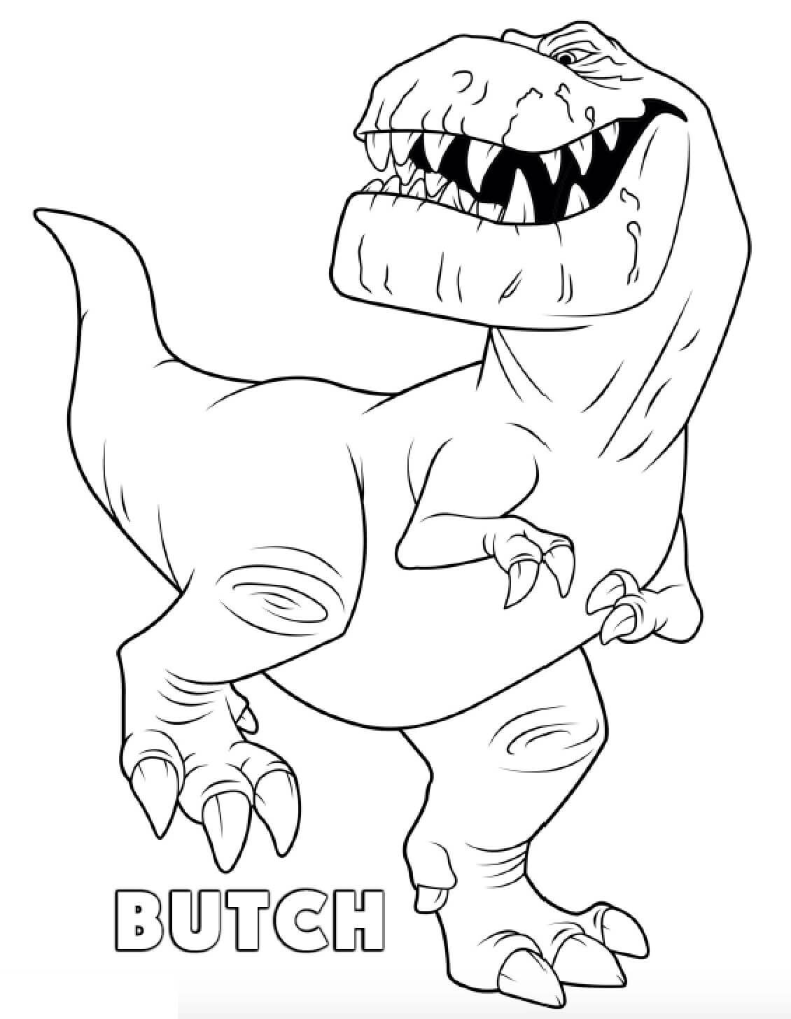 Tyrannosaure de Dessin Animé coloring page