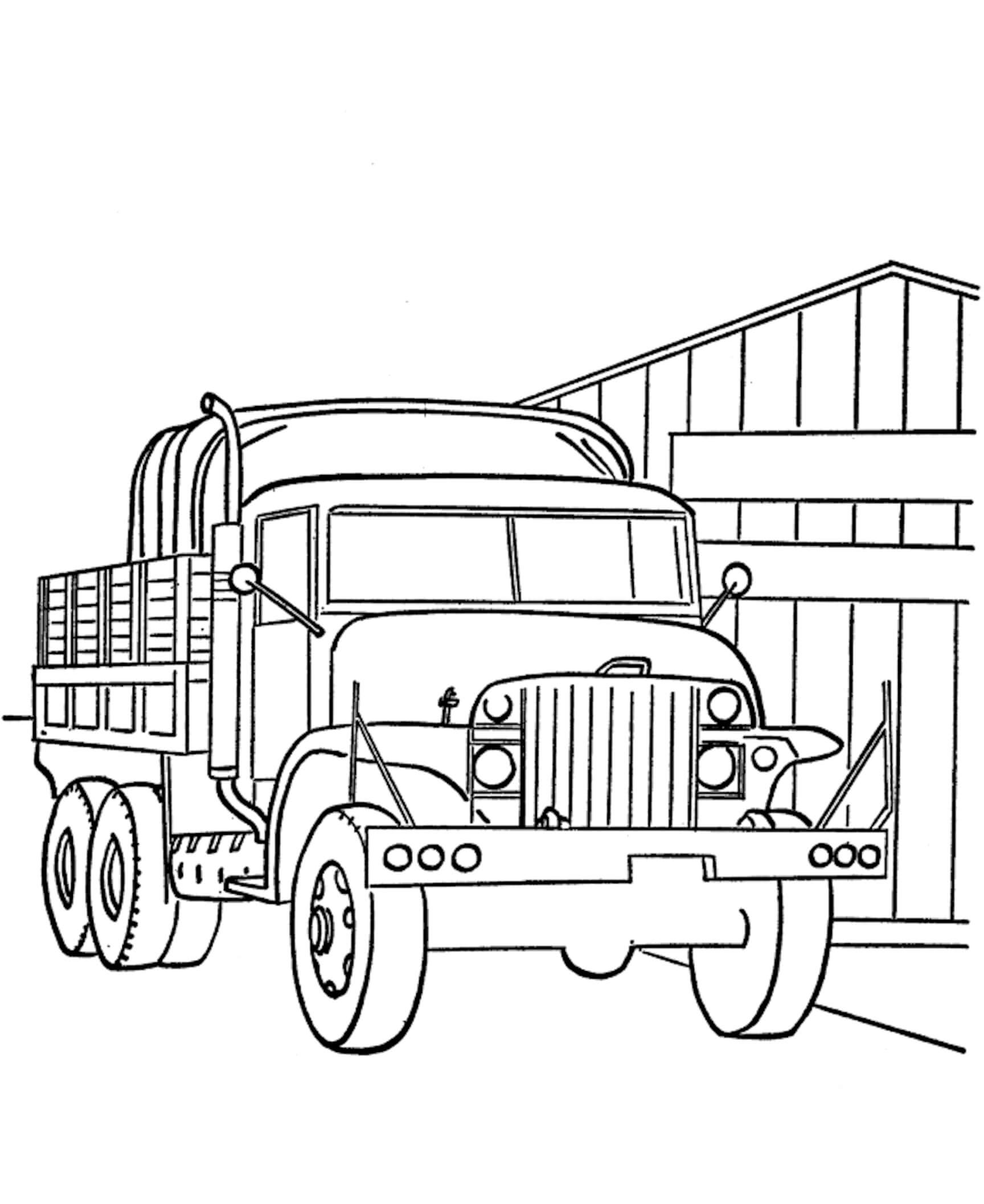 Un Camion coloring page