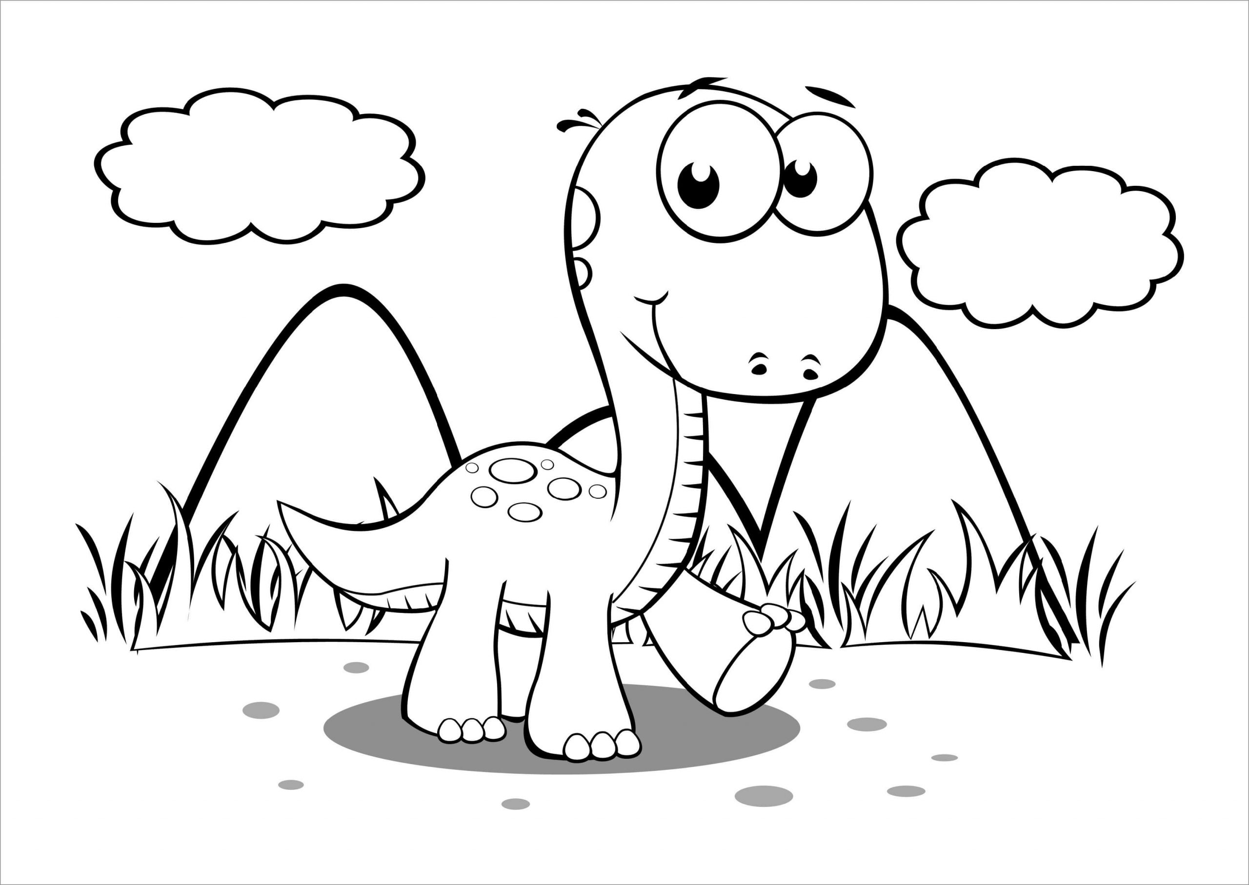 Un Dinosaure Mignon coloring page