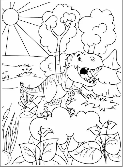 Un Drôle de Dinosaure coloring page