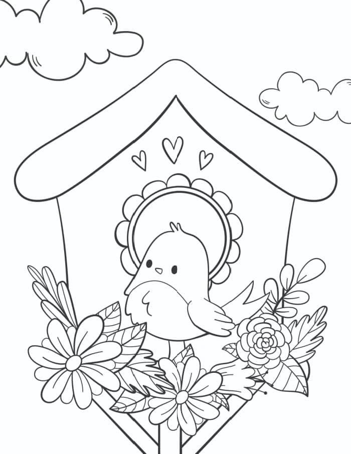 Un Oiseau Mignon coloring page