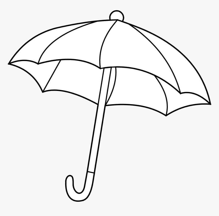 Un Parapluie coloring page