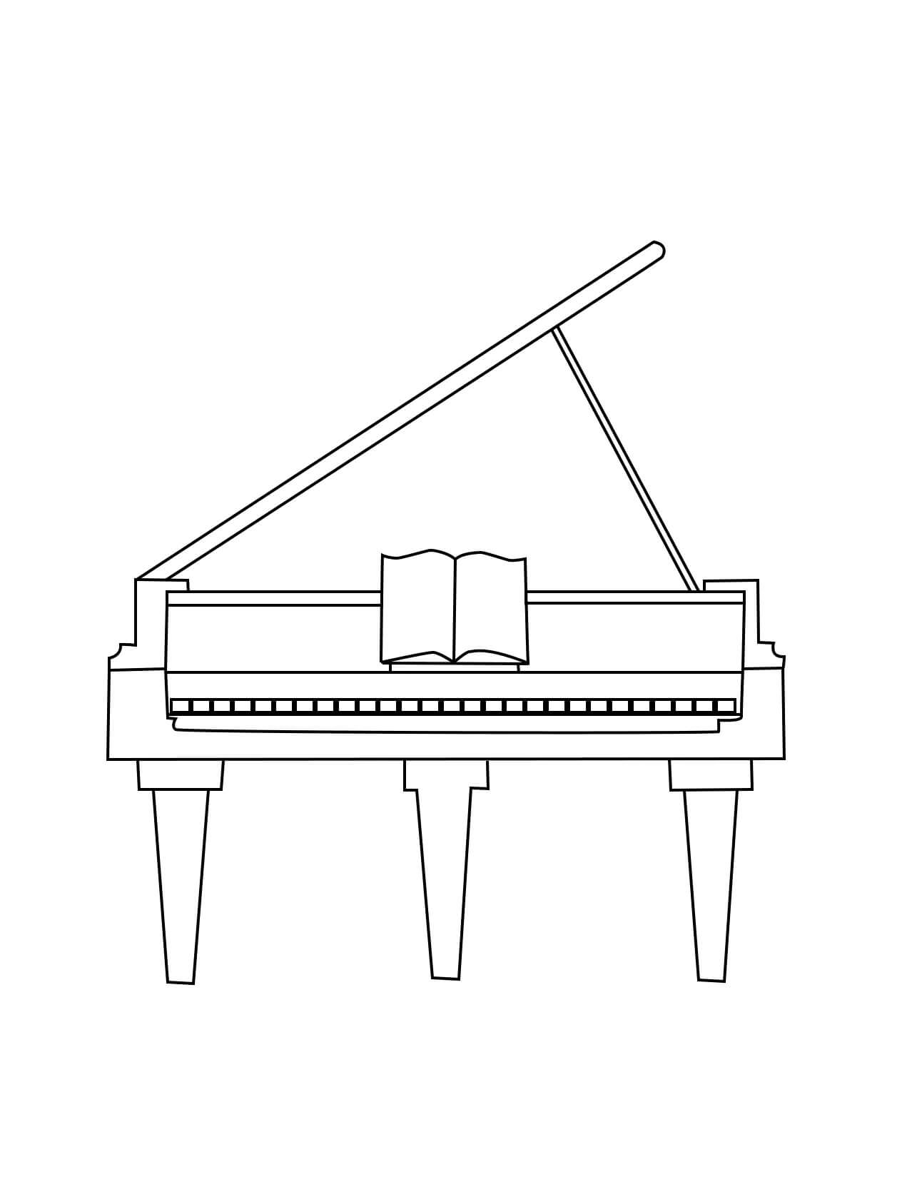 Coloriage Un Piano