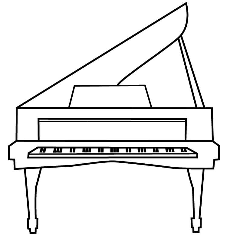 Un Piano coloring page