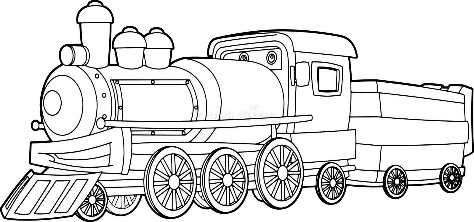 Un Train coloring page