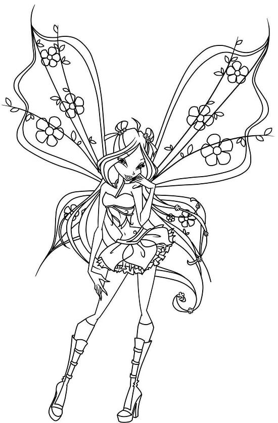 Winx Club Fée coloring page