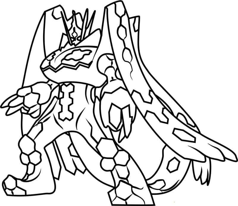 Zygarde Forme 100% coloring page