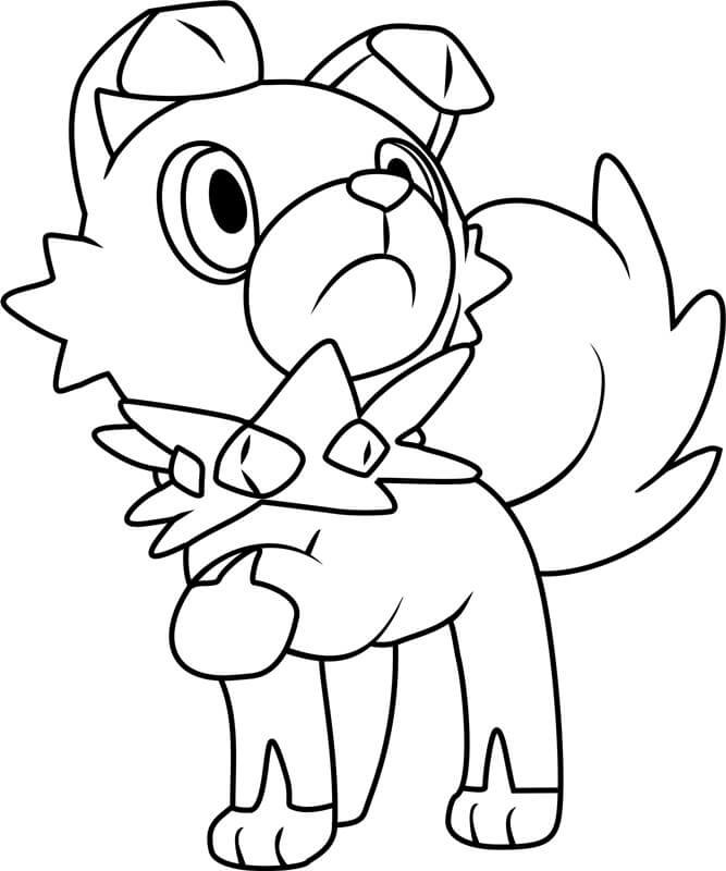 Rockruff Cute coloring page