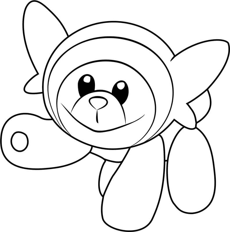Smothering Smile coloring page
