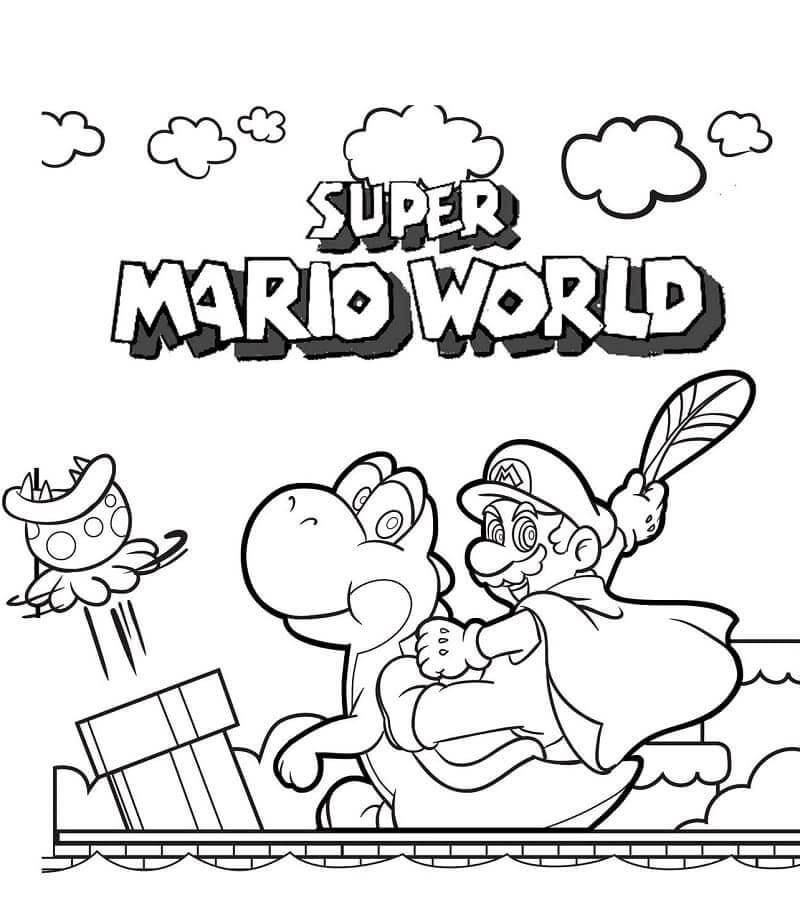 Coloriage Super Mario World