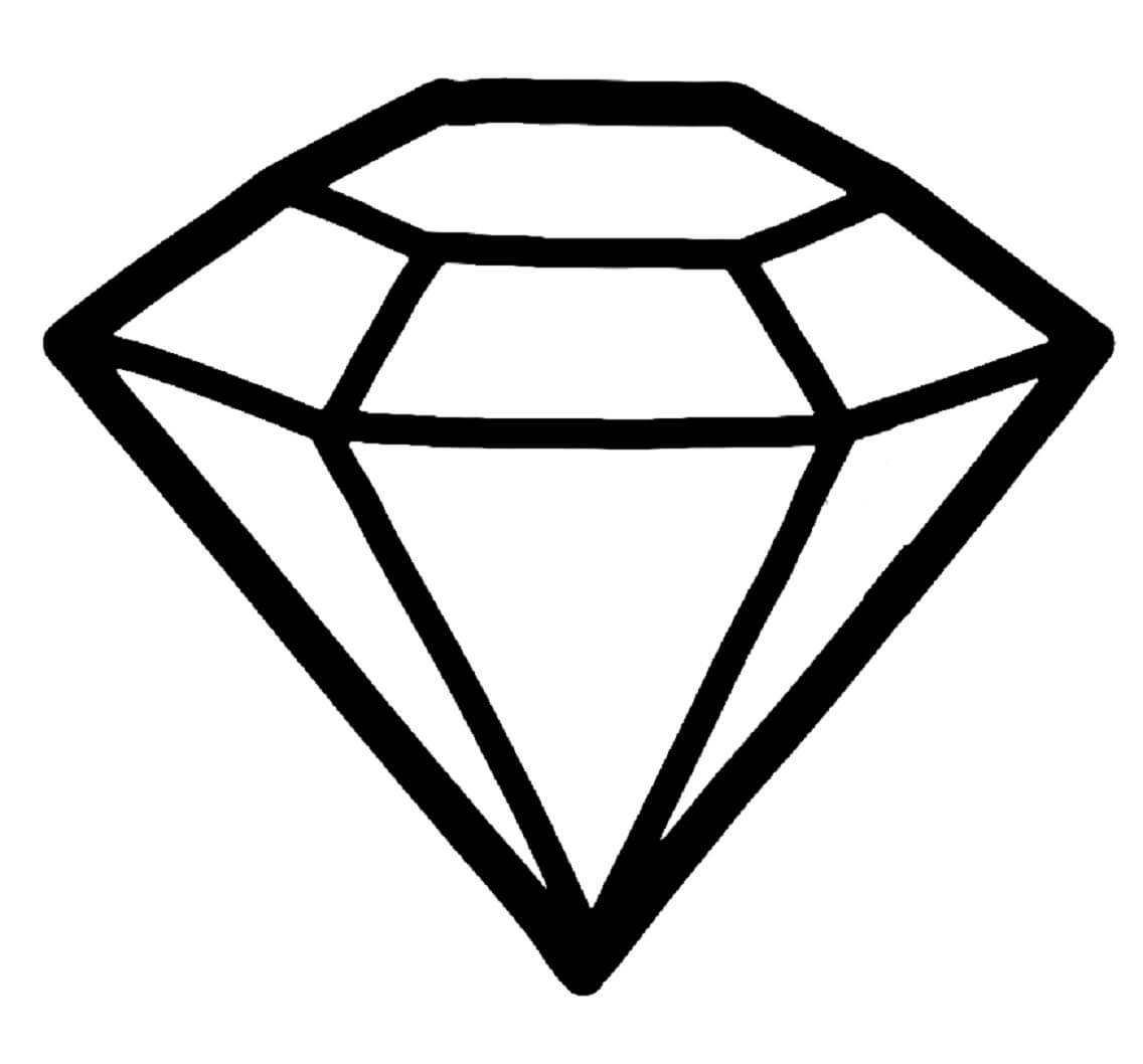 Coloriage Simple Diamond