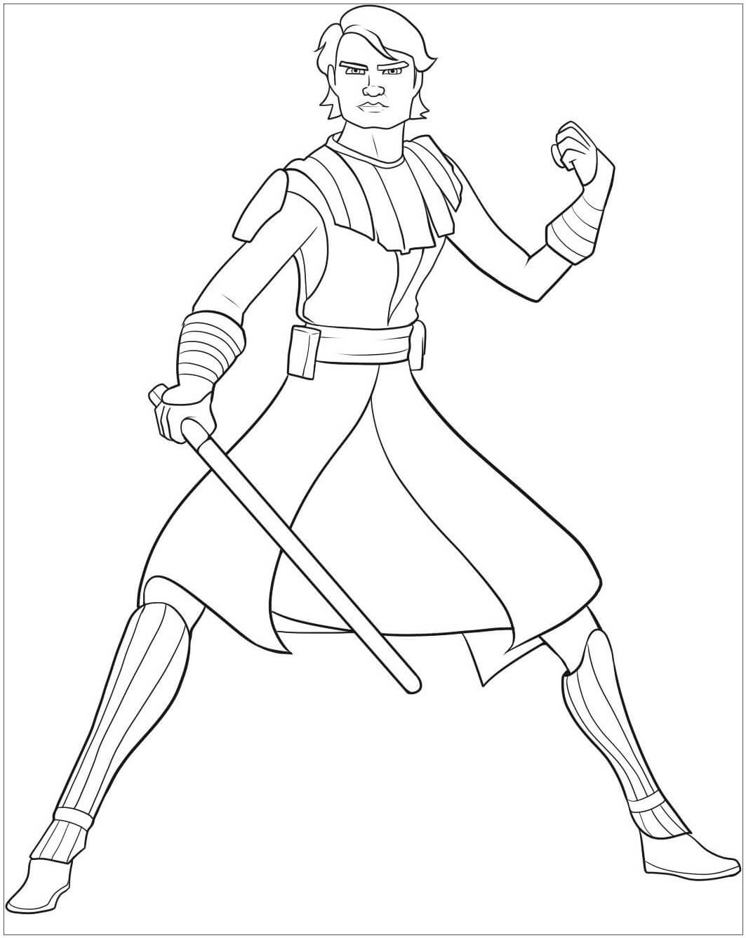 Anakin Skywalker Star Wars coloring page
