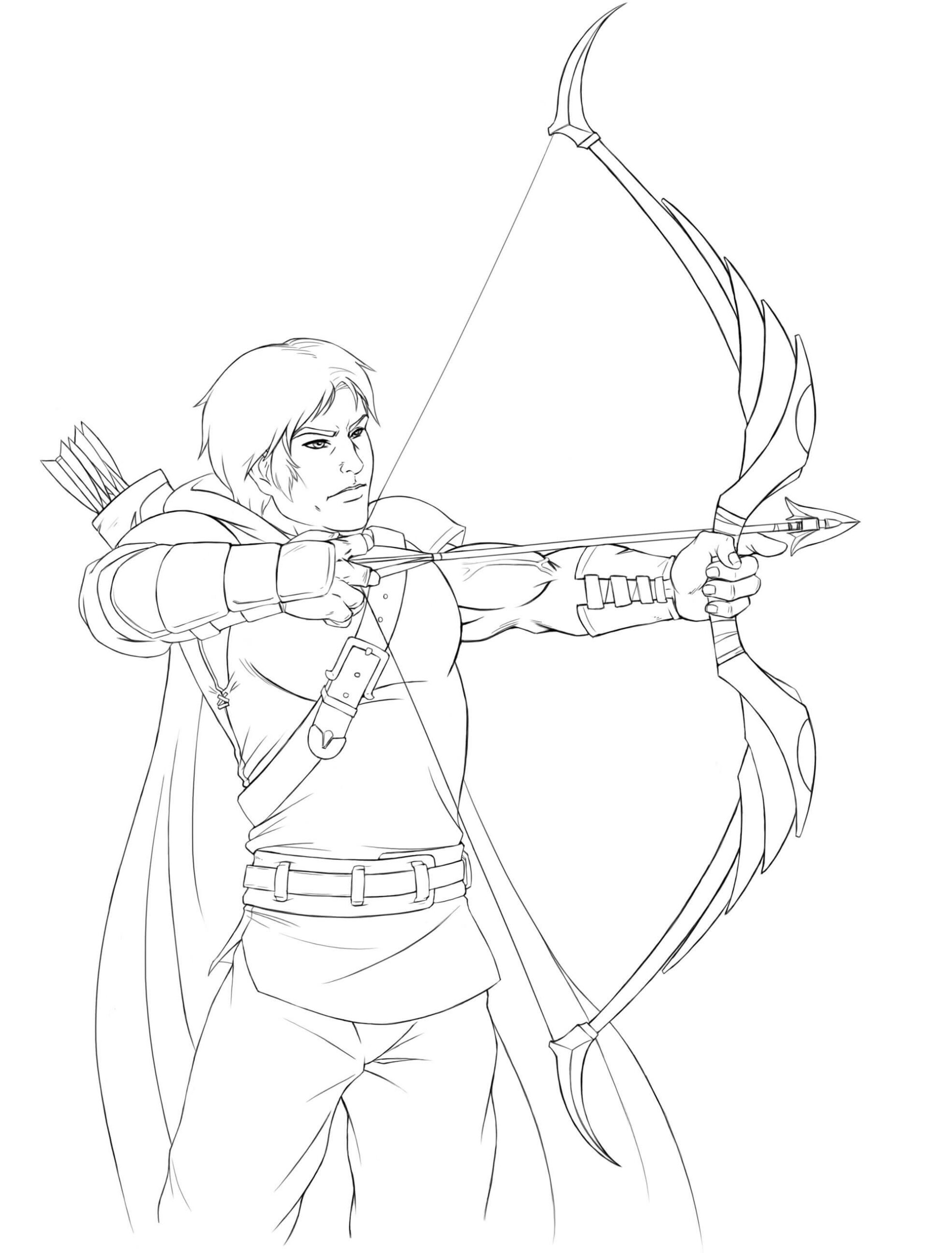Archer Incroyable coloring page