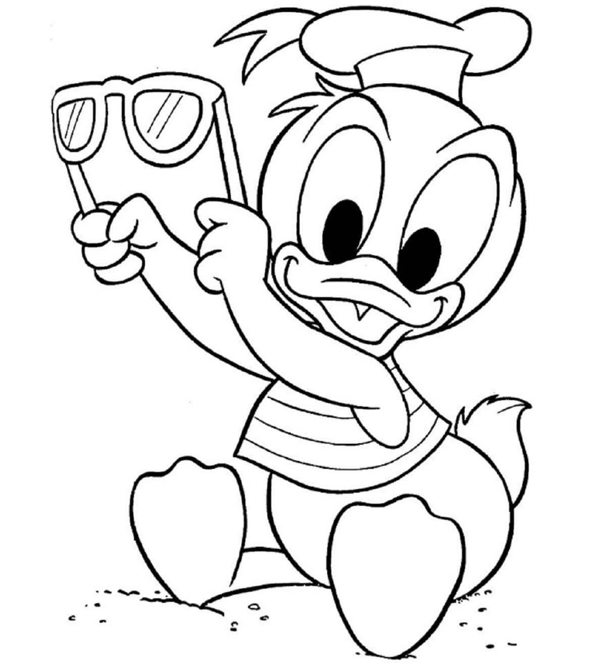 Bébé Donald coloring page