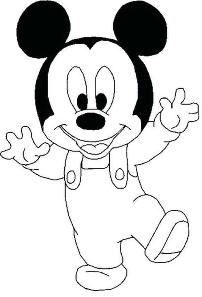 Bébé Mickey Mouse coloring page