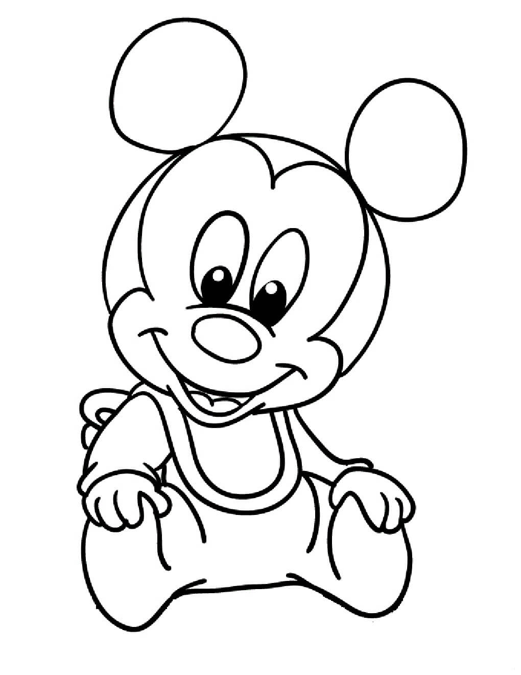 Coloriage Bébé Mickey